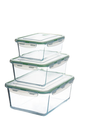 AGTRADE 70oz glass container with lid ideal for meal prep portions.
