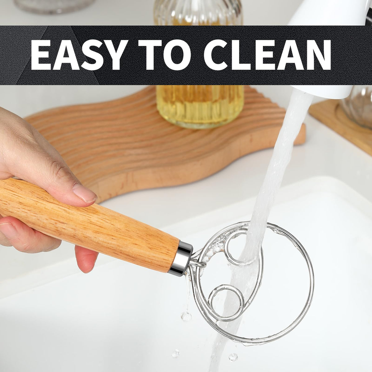 Agttete dishwasher-safe dough whisk, clean, simple upkeep after baking sessions