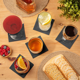 AH American Homestead table-setting shot demonstrates chic, disposable napkins resembling cloth.