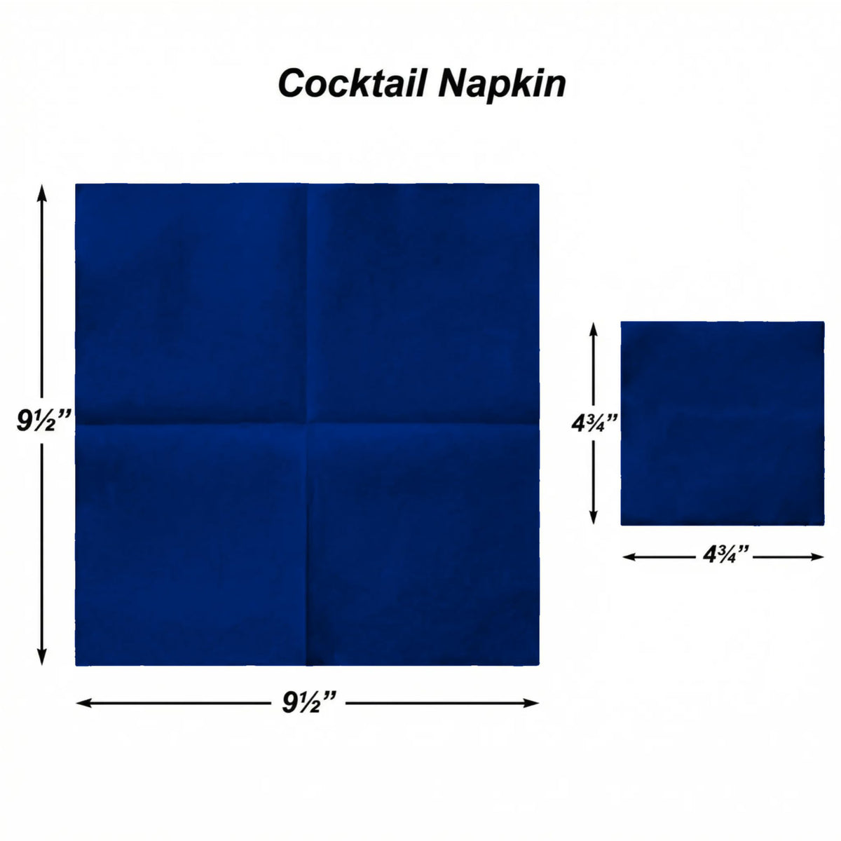 AH American Homestead Navy Cocktail Napkins close-up texture highlighting premium absorbency.