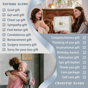 AHAGIFTREE Get Well Basket silk pillowcases for skin and hair care