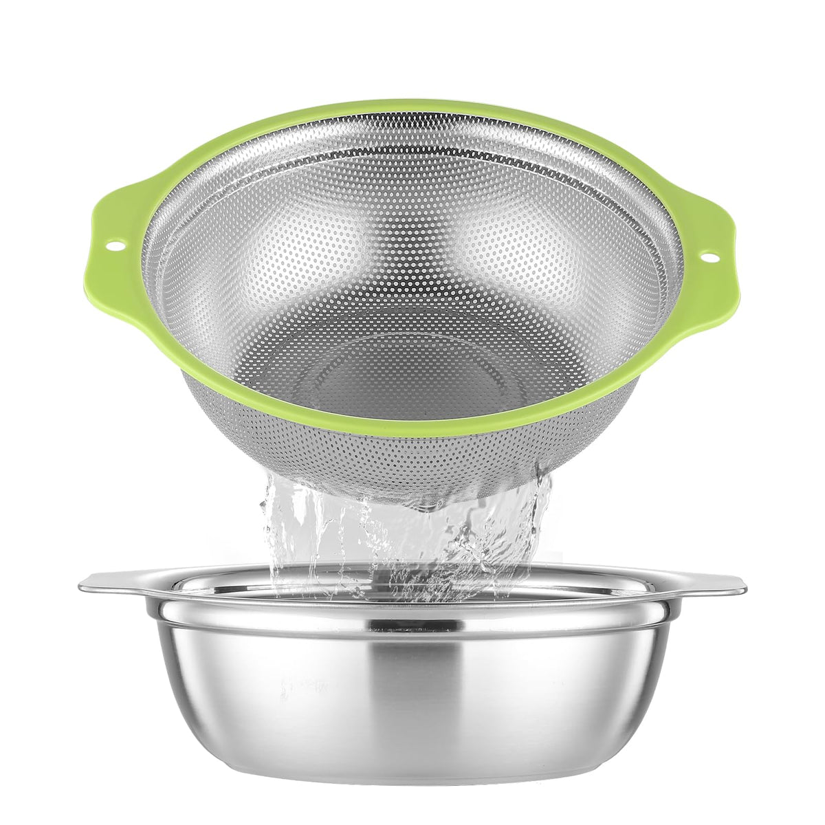AHIABOAT microporous colander for fast draining and versatile prep.