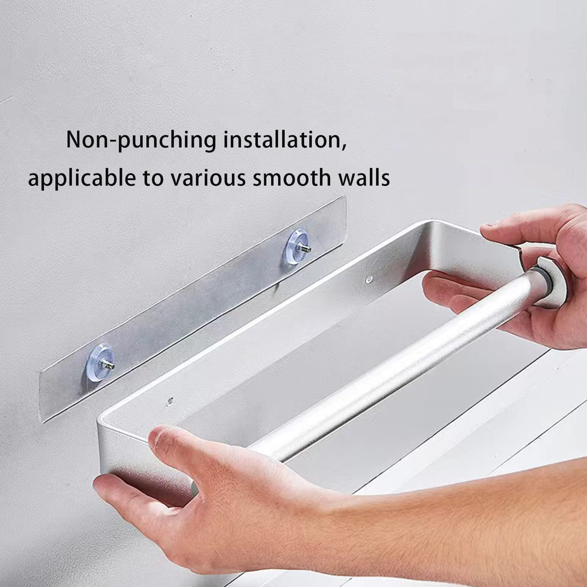 Aheucndg bathroom paper towel holder mounted near sink