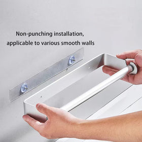 Aheucndg bathroom paper towel holder mounted near sink