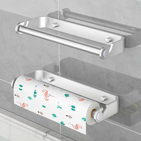 Aheucndg under-cabinet paper towel holder keeps counters clear
