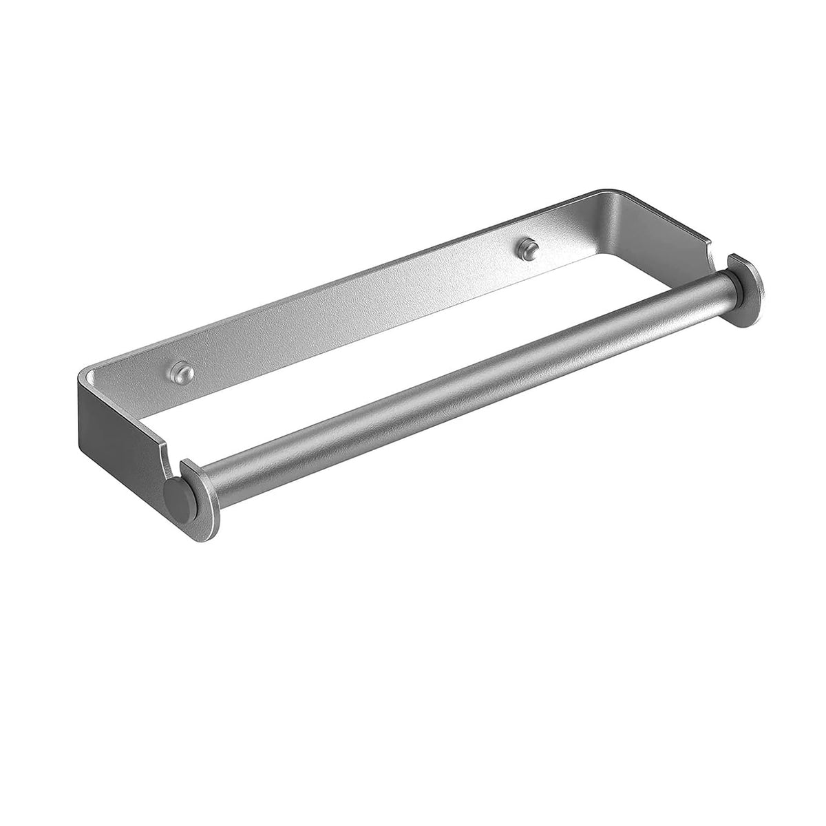Aheucndg paper towel holder wall mount in silvery finish for easy access