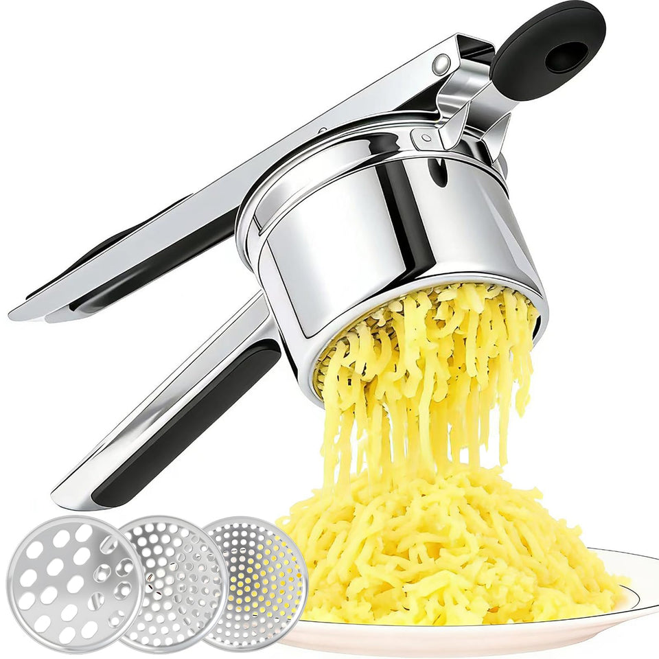 AHFLRITO potato ricer, large basket, for smooth, lump-free mash.
