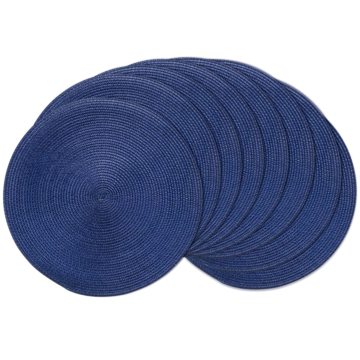 AHHFSMEI round placemats navy blue protecting table from heat and spills