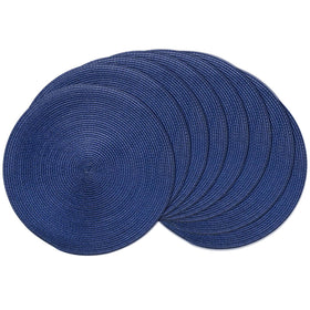 AHHFSMEI round placemats navy blue protecting table from heat and spills