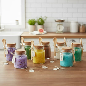 Ahhute cleaning brush included to simplify jar cleaning after use