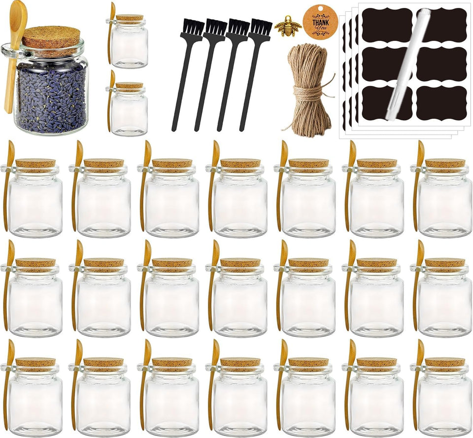 Ahhute glass jars ideal for storage and gifting.