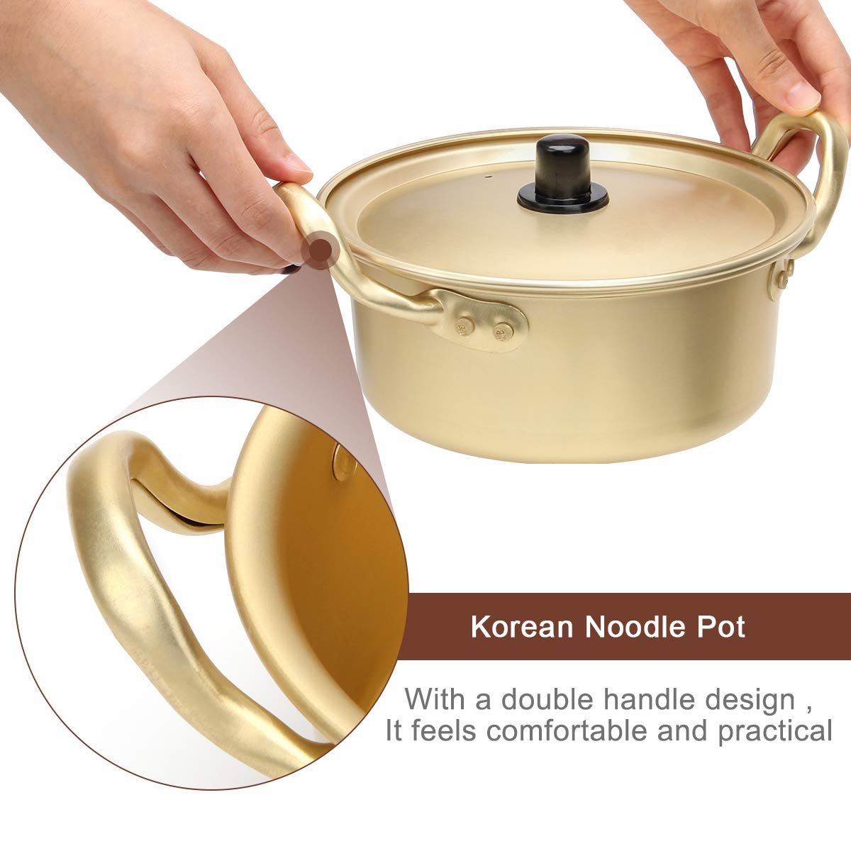 AHIER pot heats fast, reducing cooking time.