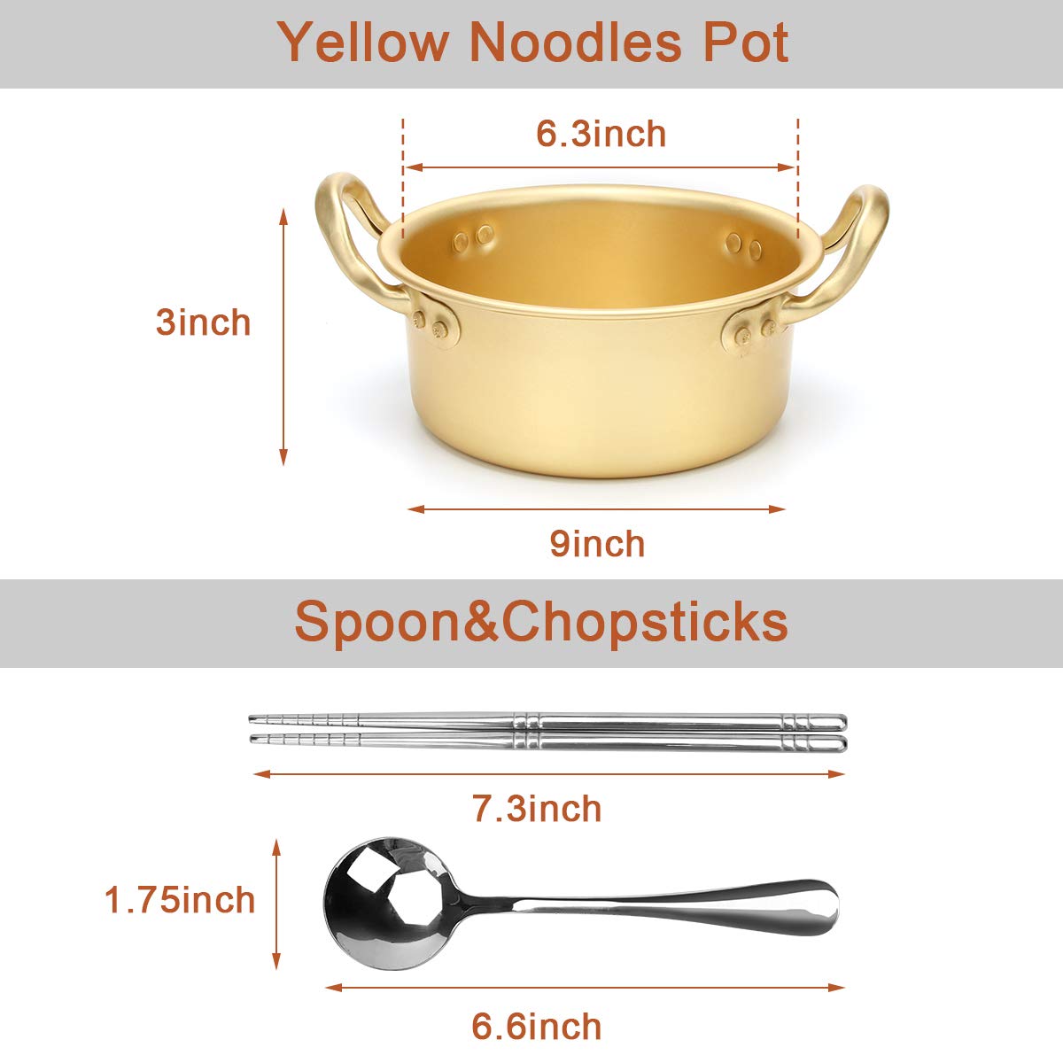 AHIER lightweight pot ideal for camping and outdoor dining.