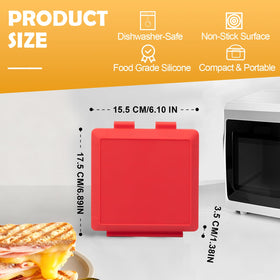 AHJ Microwave Sandwich Maker dorm-office demonstrates portable design for study or work breaks.