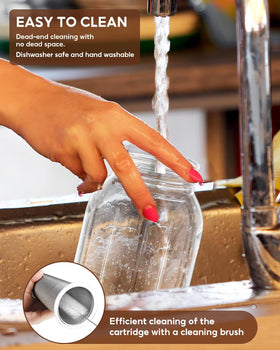 AHOMSEL heavy-duty soda-lime glass jar ideal for long-lasting cold brew.