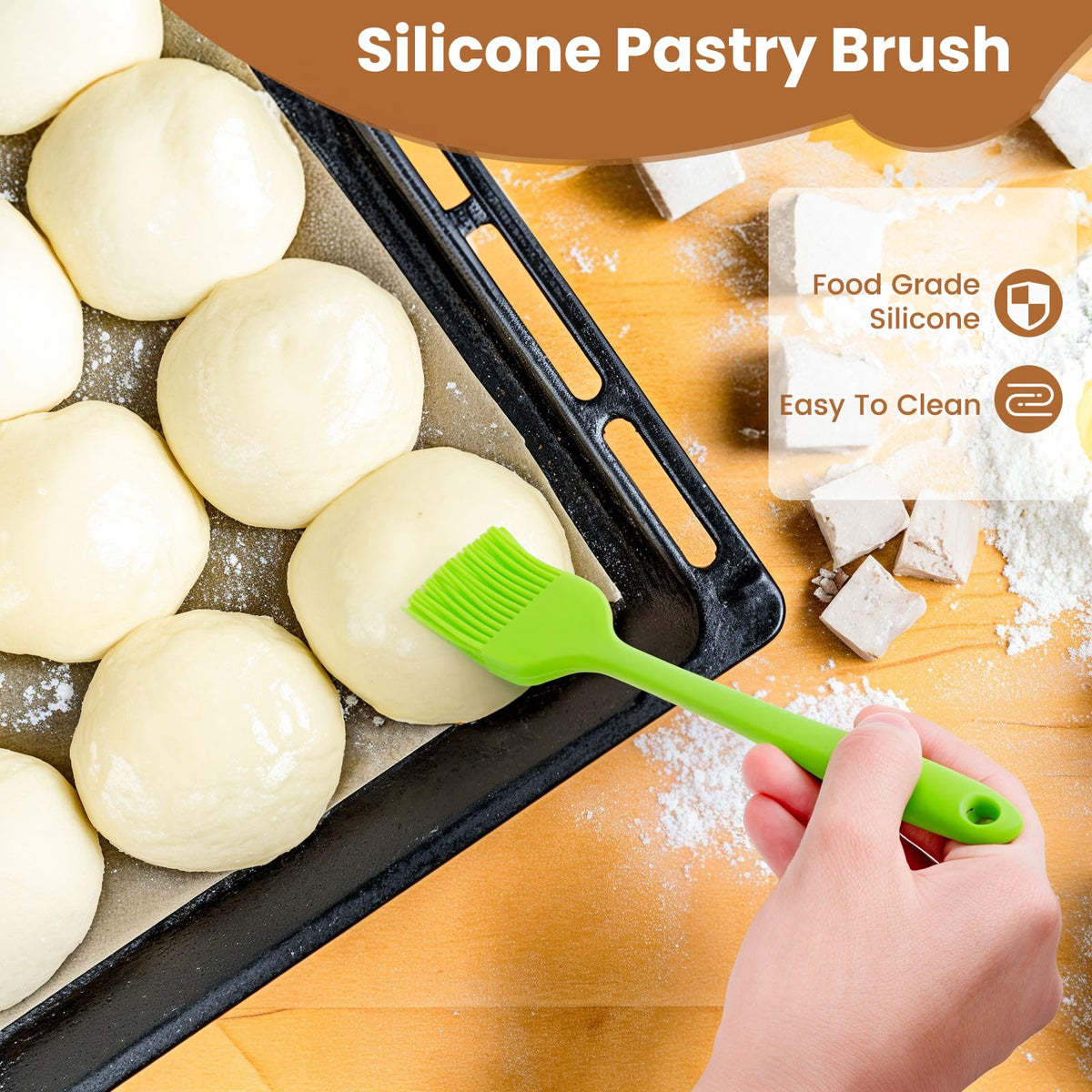 AHUAWA bowl scraper dishwasher-safe and easy to clean.