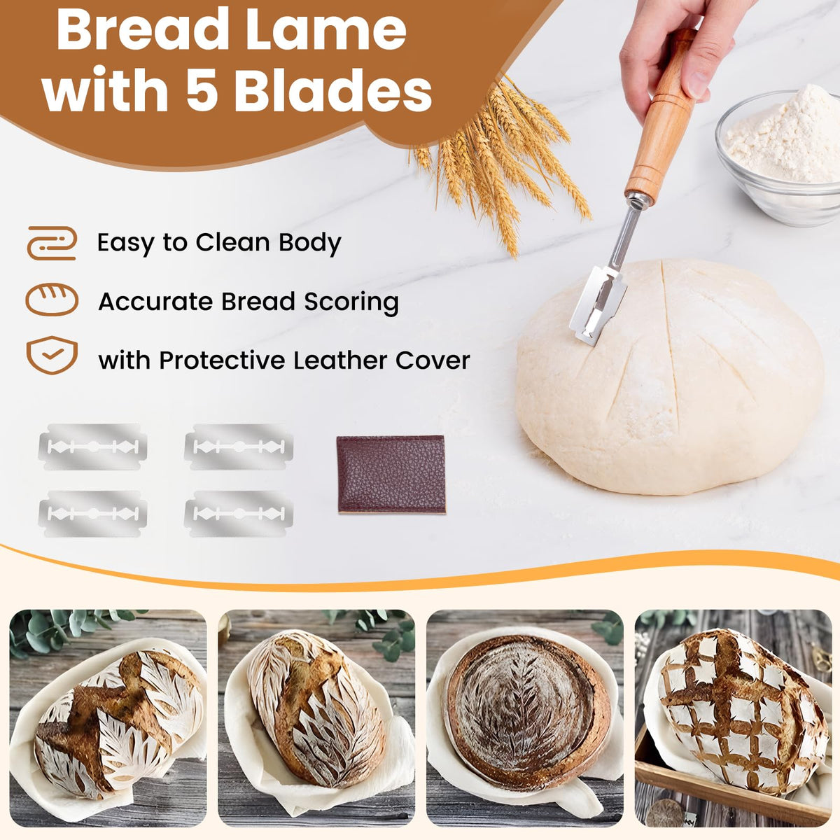 AHUAWA silicone bread sling for safe, non-stick dough transfer