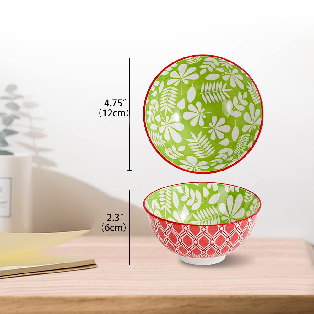 AHX Dessert Bowls Set6 side view showing compact ceramic design