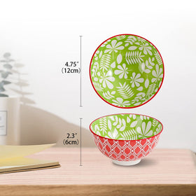 AHX Dessert Bowls Set6 side view showing compact ceramic design