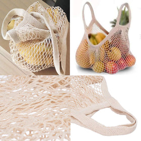 Ahyuan foldable lightweight mesh tote for purse or pocket storage