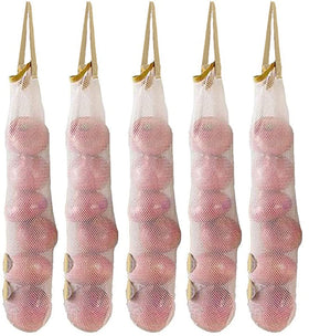 Ahyuan hanging mesh bags with a 6.5 inch top opening for quick produce access