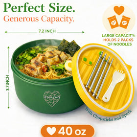AI LOVE PEACE bowl with side handle for easy lifting.
