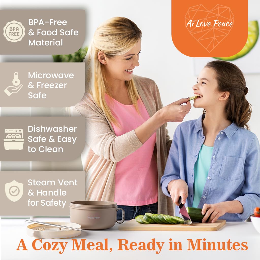 AI LOVE PEACE steam-release lid helps vent heat safely during cooking.