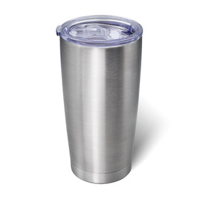 AIANJI 20oz tumbler front view shows durable stainless steel for hot and cold drinks.