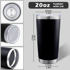 AIANJI multicolor powder-coated tumbler adds personality and durability.