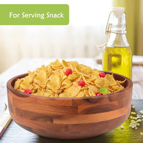 Cereal and snacks ready to serve at breakfast