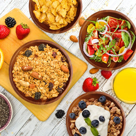 AIDEA Acacia bowls holding soup or noodles demonstrates versatile serving options for everyday meals.