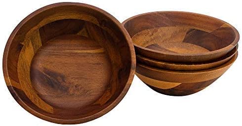 AIDEA Acacia bowls stored in ventilated area help preserve finish and shape.