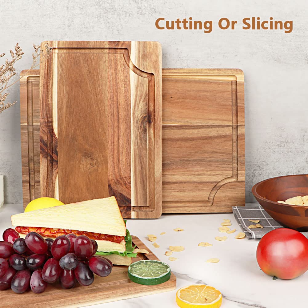 AIDEA Acacia board with cheese and charcuterie demonstrates serving versatility