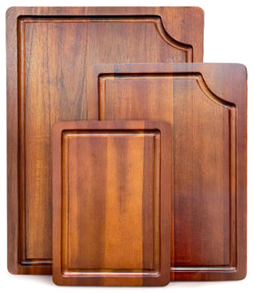 AIDEA acacia cutting board large 15x10 with juice groove for meats