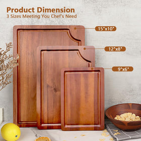 AIDEA acacia cutting board medium 12x8 ready for vegetables
