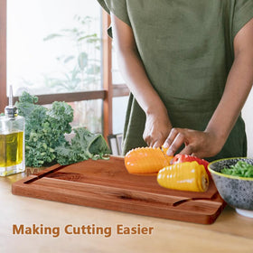 AIDEA acacia cutting board small 9x6 perfect for herbs