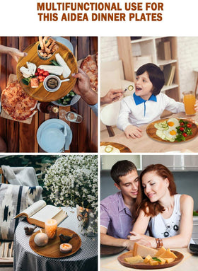 AIDEA dinner plate elegant appearance enhances any kitchen or table setting.