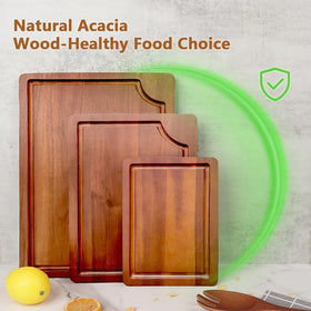 AIDEA double-sided cutting board for chopping and serving