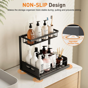 AIDIAM top basket keeps small containers organized.
