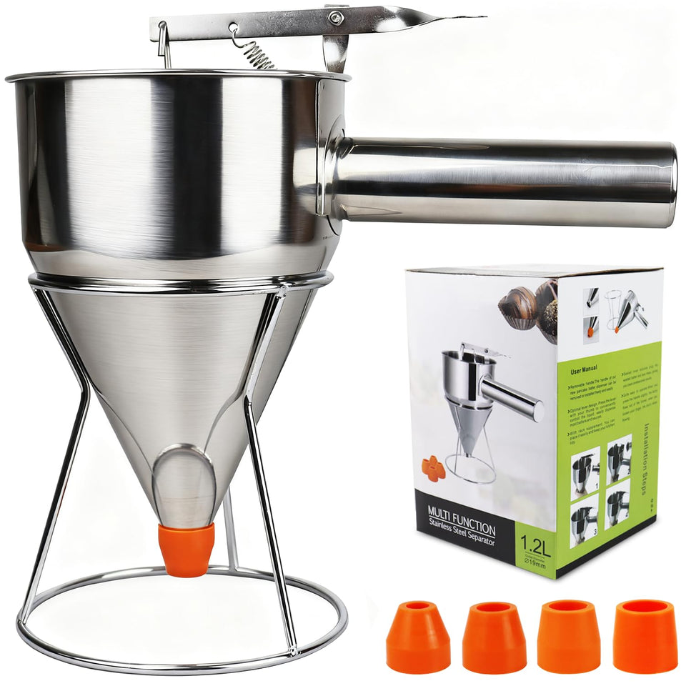 AIDOIT pancake batter dispenser with stand for stable countertop prep