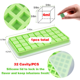 AIERSA mold with lid preserves flavors during freezing