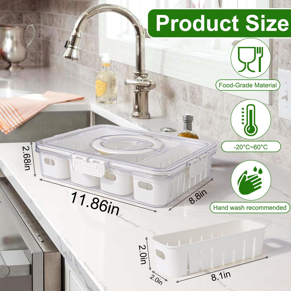 AIERSA Snackle Box compact size fits bags and fridges