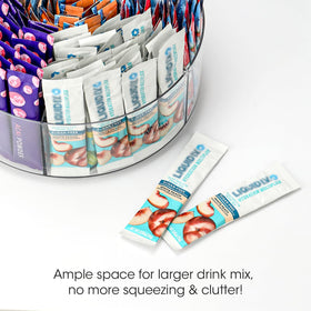 AIEVE acrylic pantry organizer showing durable BPA-free construction and clear visibility.