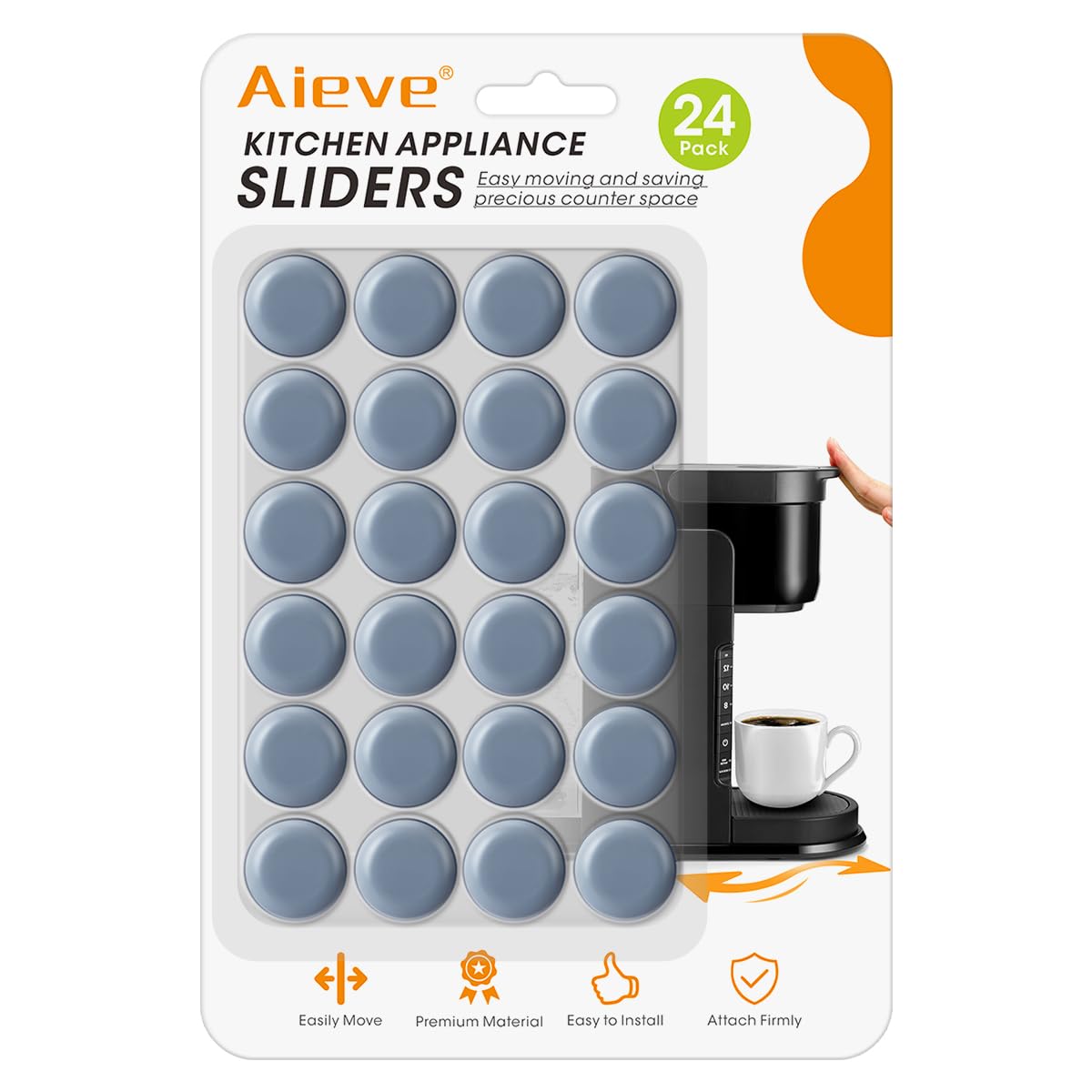 AIEVE appliance slider 24-pcs package for easy movement of heavy devices.