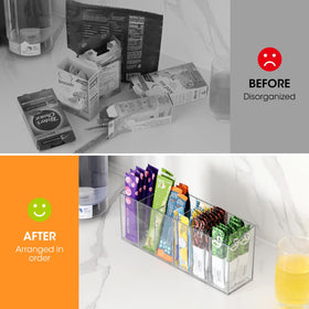 AIEVE BPA-free acrylic construction offers durable, clear storage