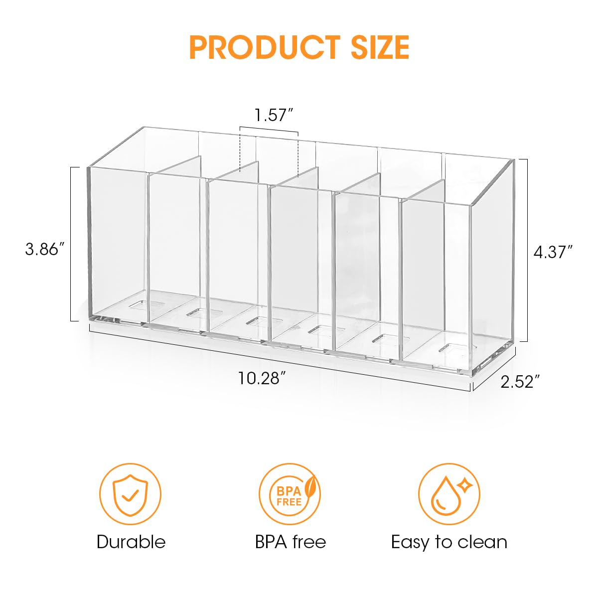 AIEVE BPA-free plastic design is durable and simple to wipe clean.