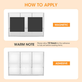 AIEVE magnetic sticker attached to the fridge enables easy repositioning.