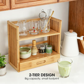 AIEVE Matcha Station Coffee Station Organization keeps mugs and beans neatly within reach.