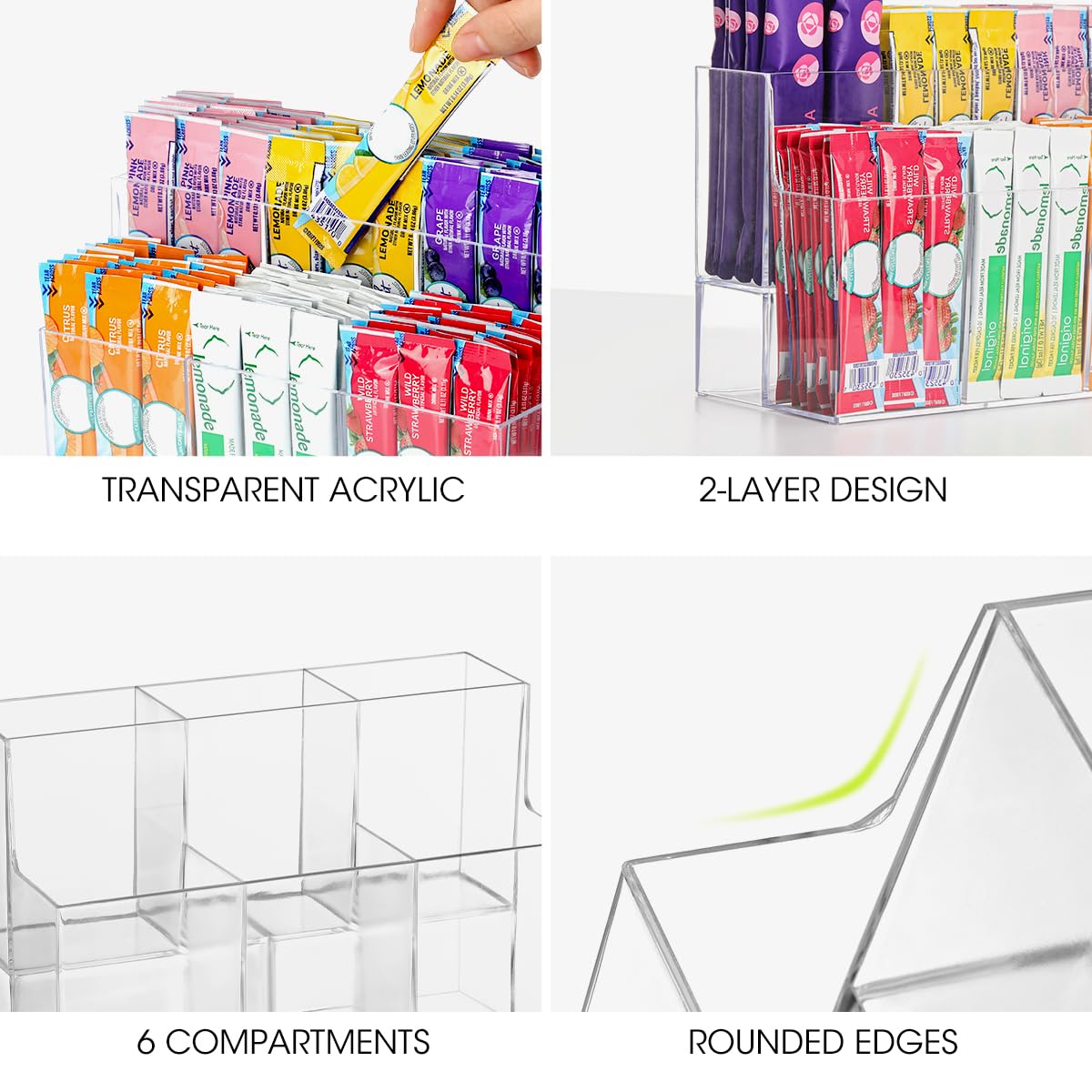 AIEVE pantry storage for flavor packets keeps boxes tidy and visible
