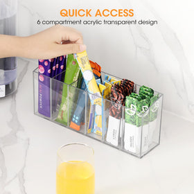 AIEVE removable dividers adapt space to different packet sizes.